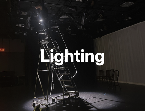 Lighting Design (Cover Image: a spotlight being focused from an industrial ladder)